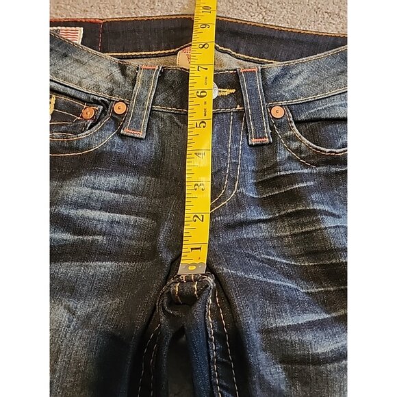 VTG True Religion Joey Women Jeans Bootcut Flare Flap Pocket  Sz 27 Made USA - Picture 12 of 16